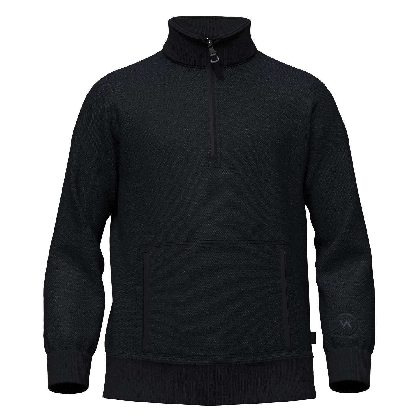 Vonga Men's Signature Quarter Zip Double Knit Pullover