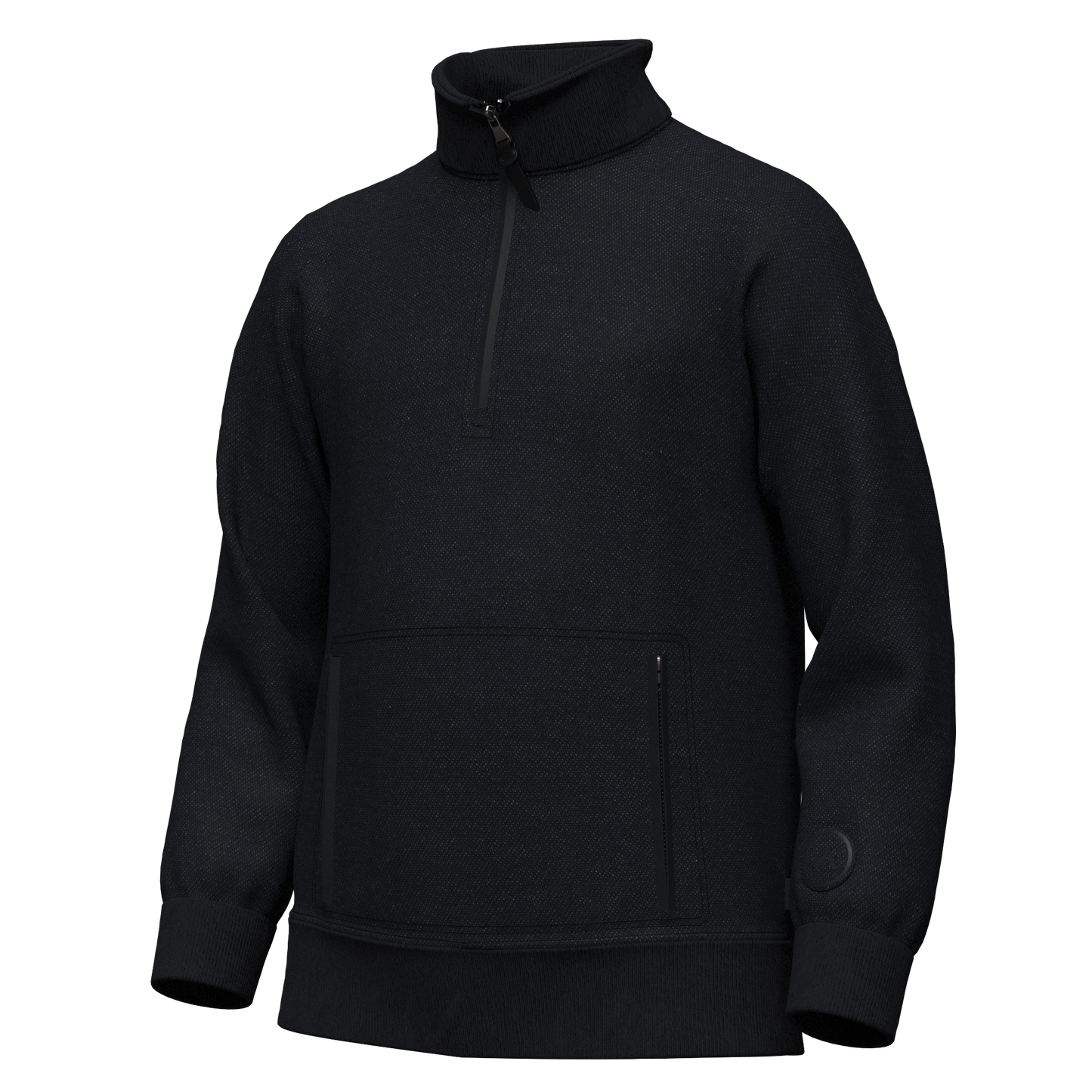 Vonga Men's Signature Quarter Zip Double Knit Pullover